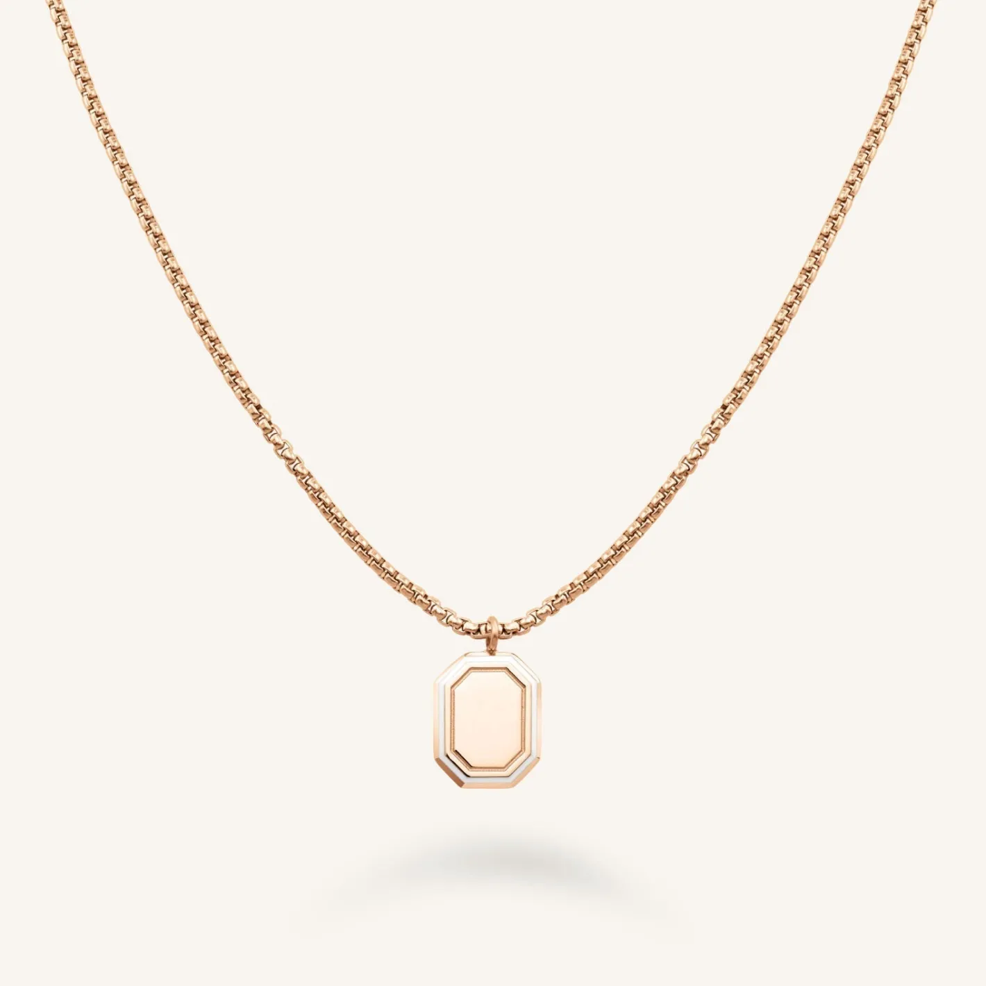 Rosefield Octagon Enamel Necklace Hot