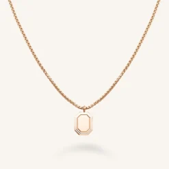 Rosefield Octagon Enamel Necklace Clearance