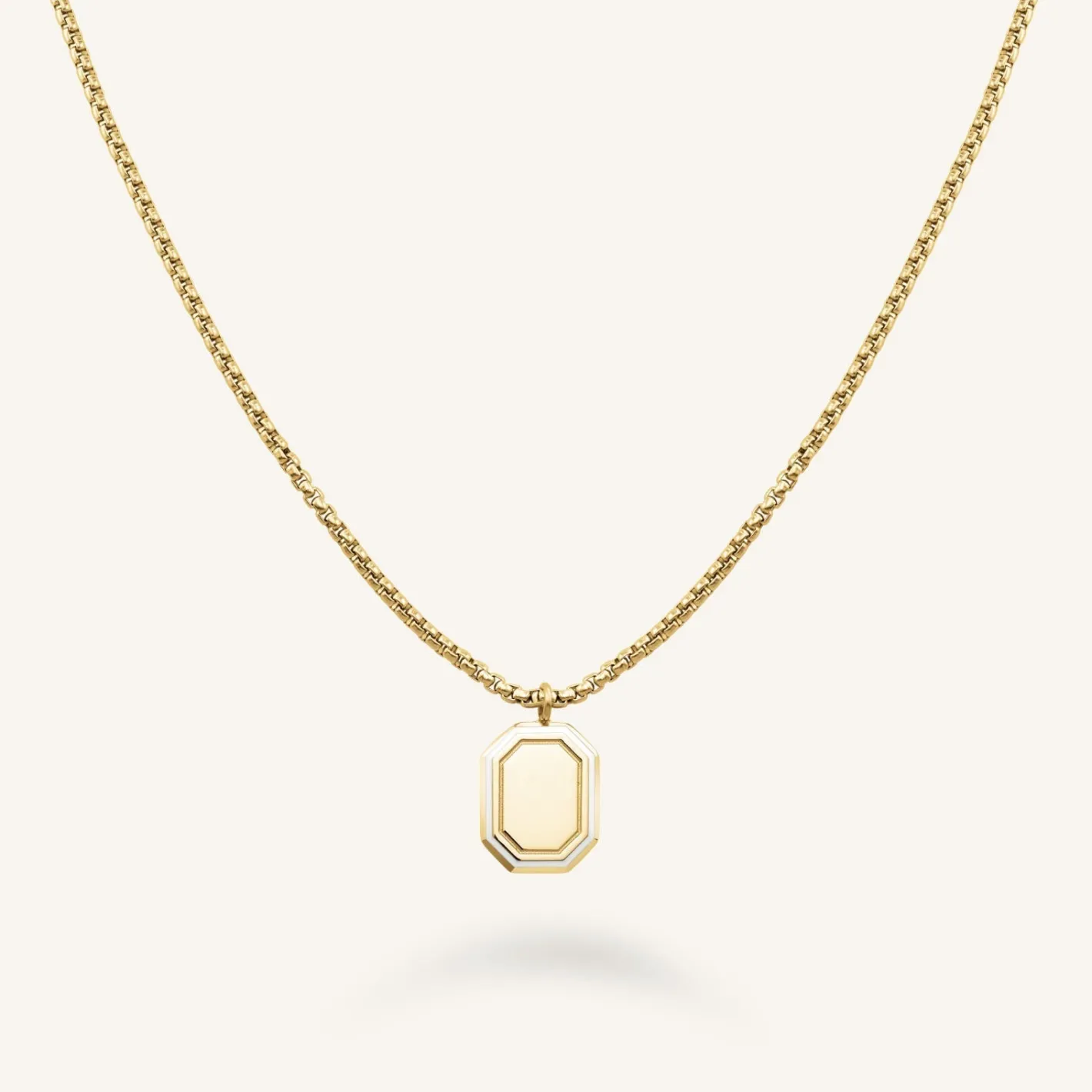 Rosefield Octagon Enamel Necklace Clearance