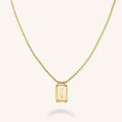 Rosefield Octagon Pendant Necklace New