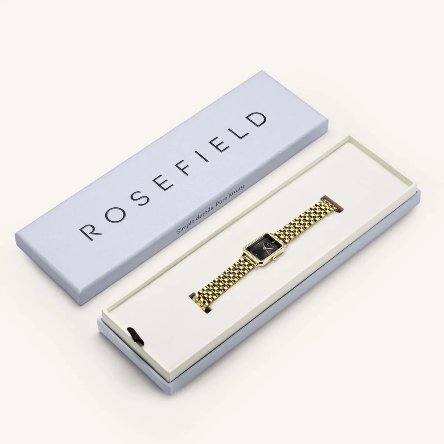 Rosefield Octagon XS Black Gold Hot