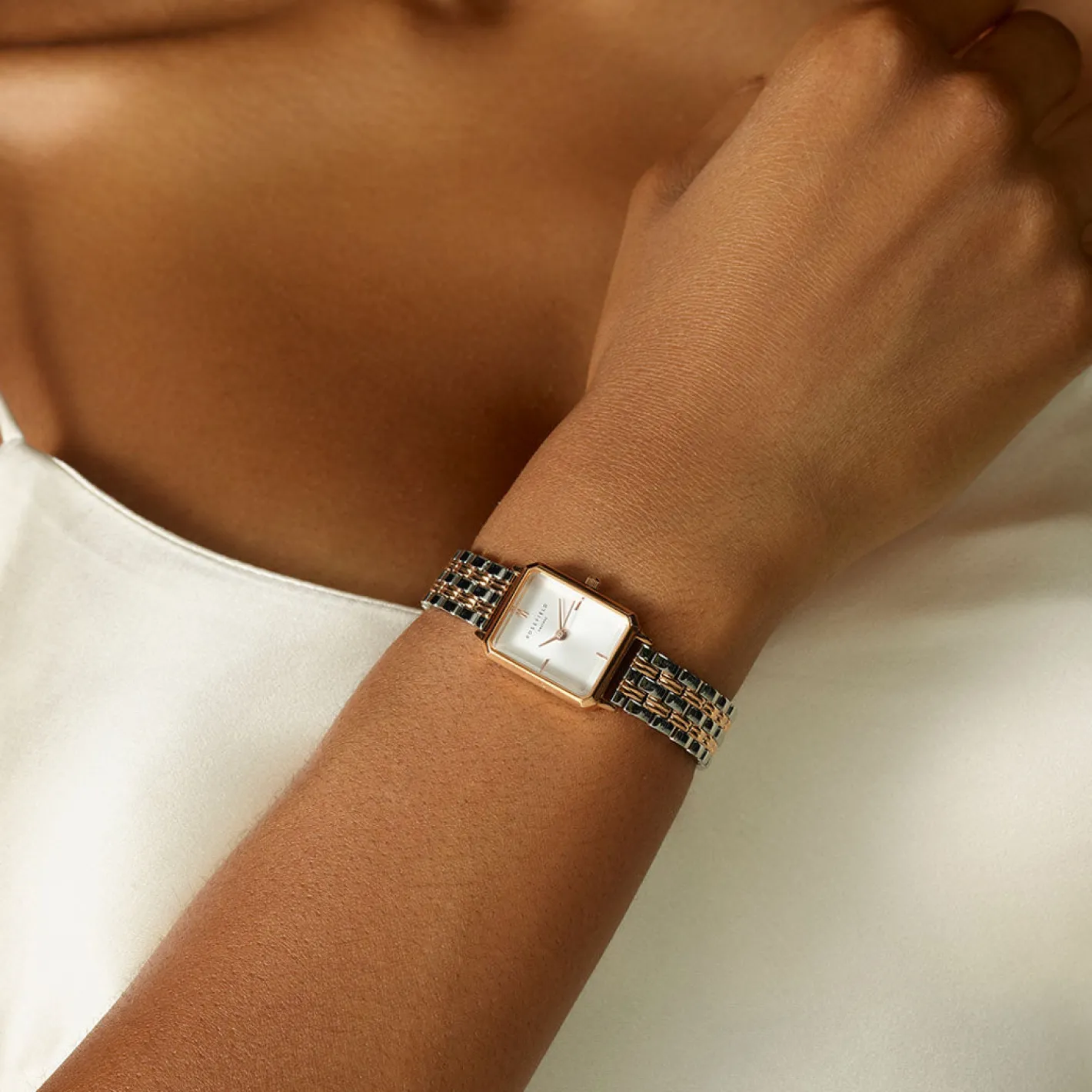 Rosefield Octagon XS Duotone Rosegold Fashion