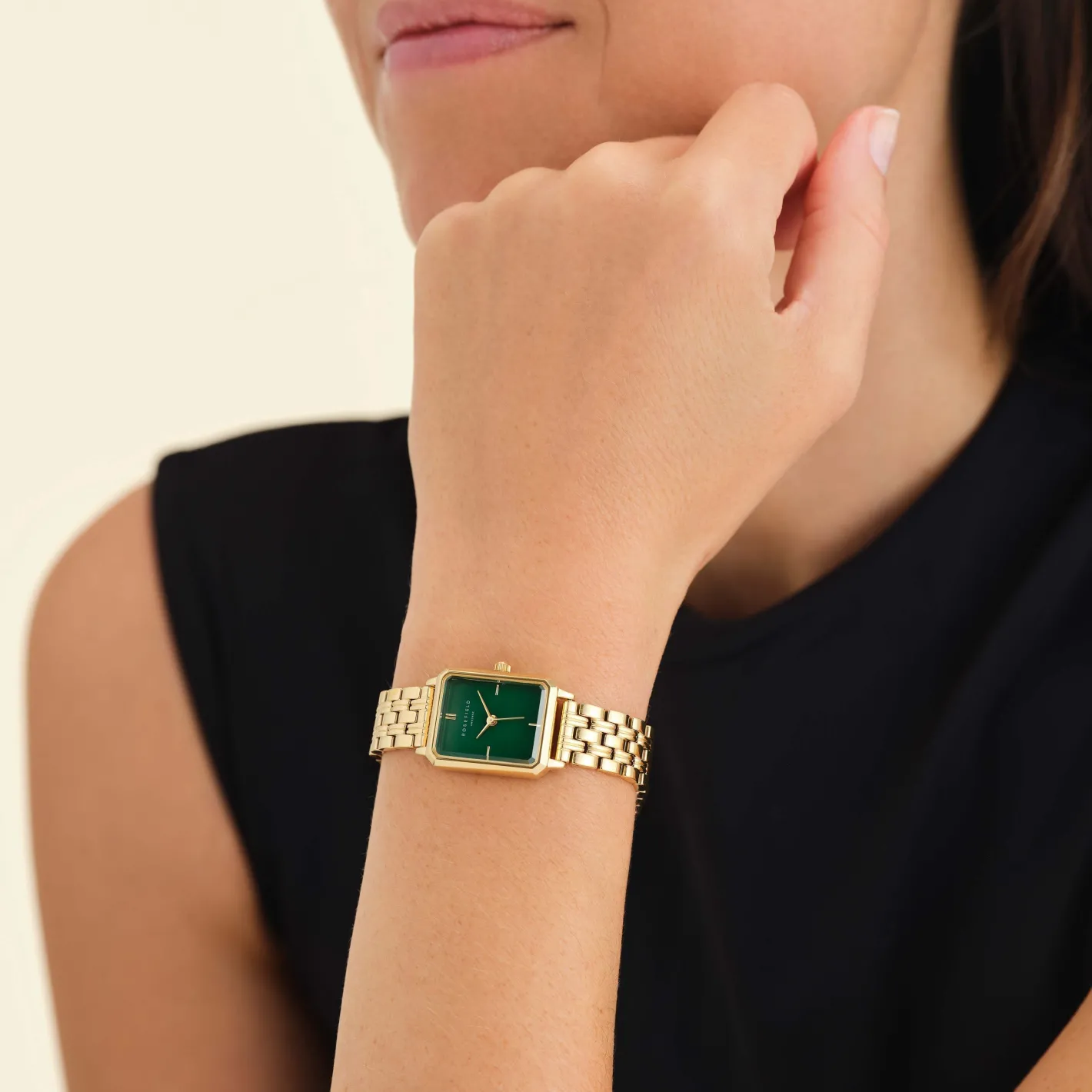 Rosefield Octagon XS Emerald Fashion