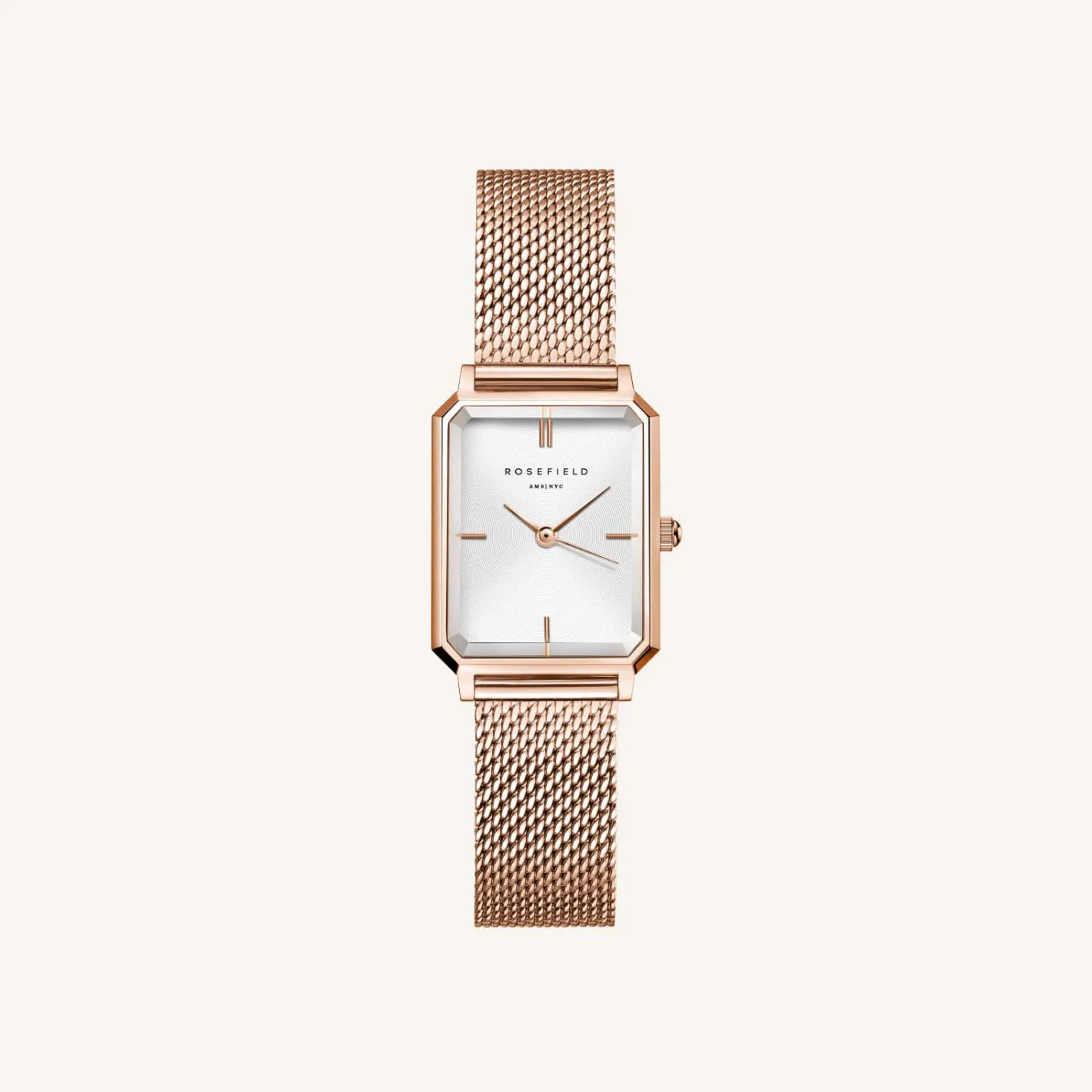 Rosefield Octagon XS Mesh Rose Gold Fashion