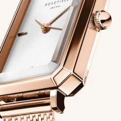 Rosefield Octagon XS Mesh Rose Gold Fashion