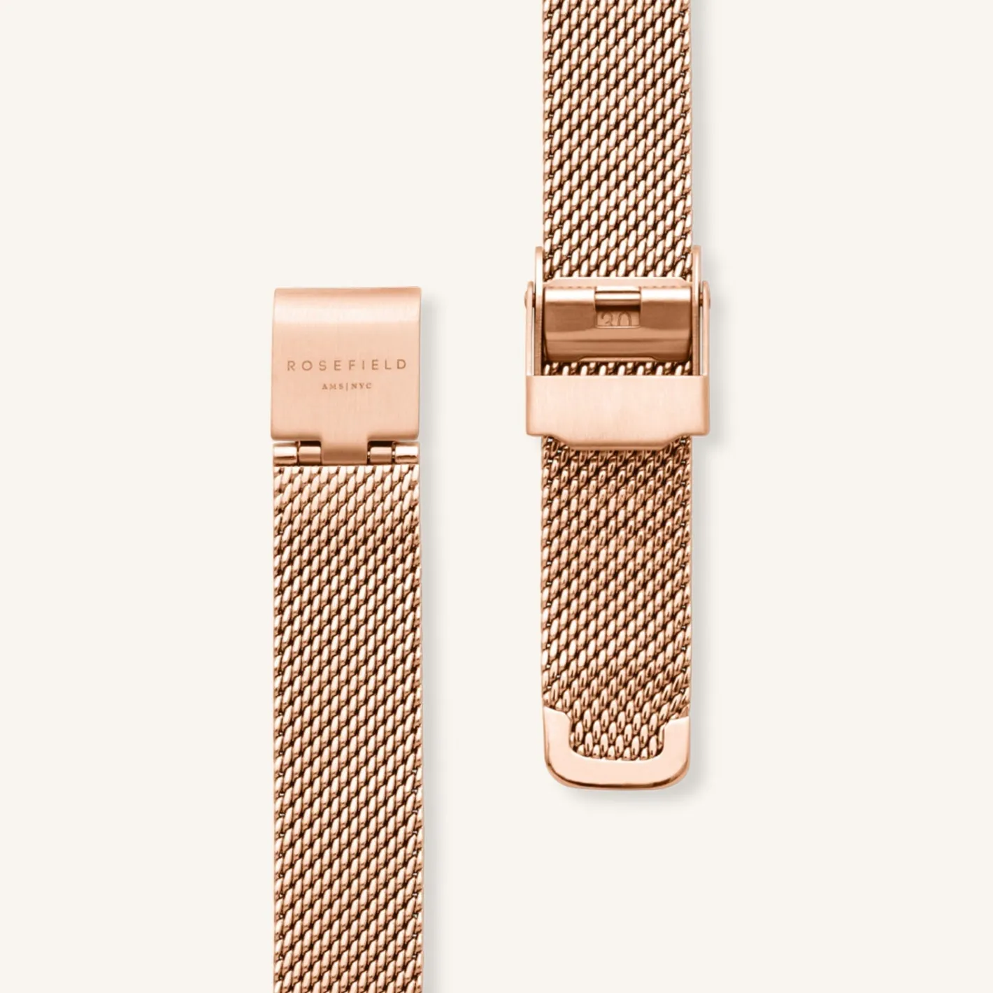 Rosefield Octagon XS Mesh Rose Gold Fashion