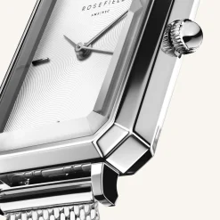 Rosefield Octagon XS Mesh Silver New