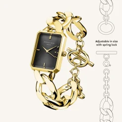 Rosefield Octagon XS Studio Black Gold Hot