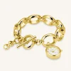 Rosefield Oval Charm Chain Gold Clearance
