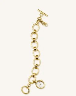 Rosefield Oval Charm Chain Gold Clearance