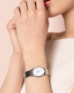 Rosefield Oval Pearl Silver Clearance