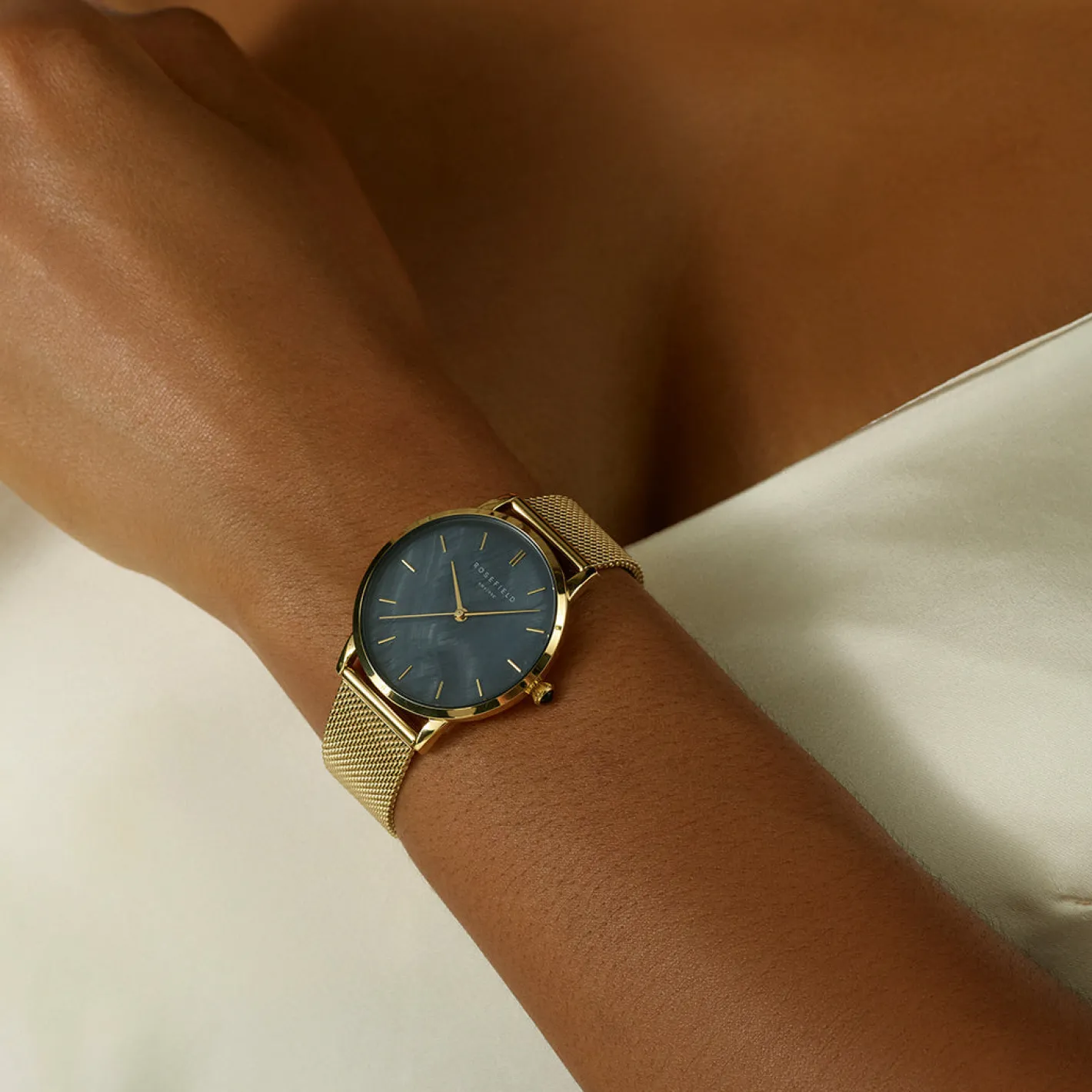 Rosefield Pearl Edit Mesh Black Gold Discount