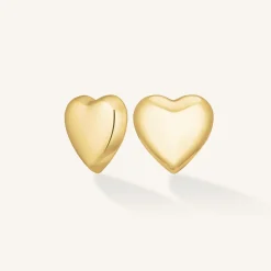 Rosefield Puffy Heart Studs Discount
