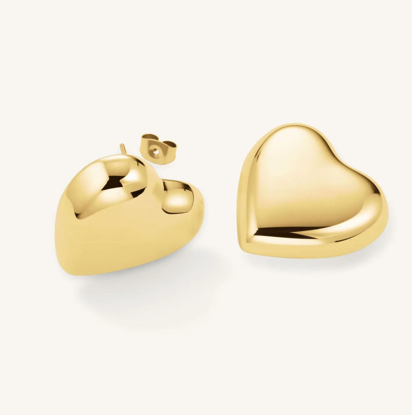Rosefield Puffy Heart Studs Discount
