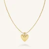 Rosefield Ridged Heart Necklace Online