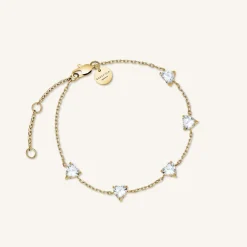 Rosefield Row Hearts Bracelet Discount