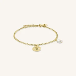 Rosefield Shell and pearl bracelet Outlet