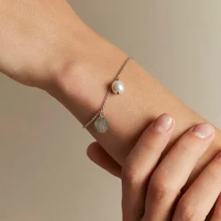 Rosefield Shell and pearl bracelet Outlet
