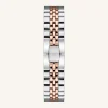 Rosefield Silver Rose gold Strap Fashion