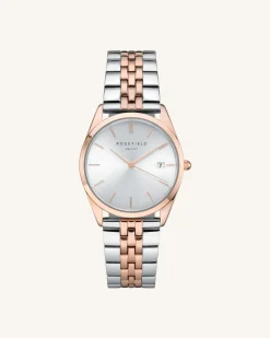 Rosefield Silver Rose gold Strap Fashion