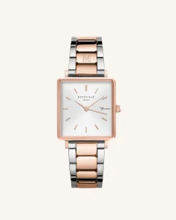 Rosefield Silver-Rose Gold Strap Personalized New