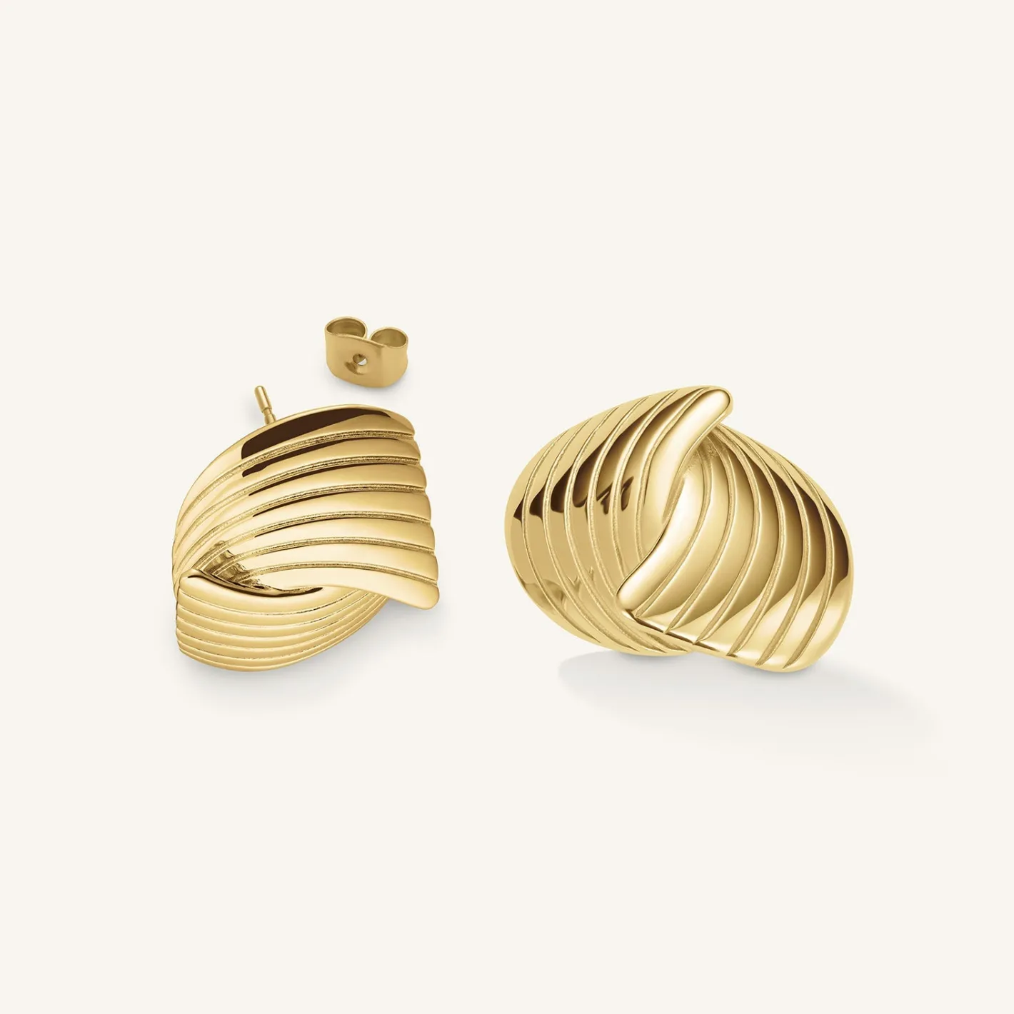 Rosefield Simple Knot Earrings New