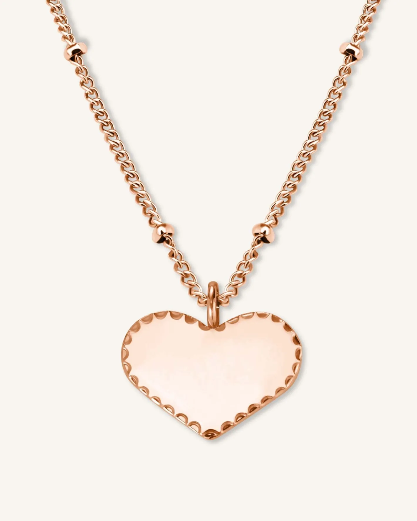 Rosefield Single Heart Necklace Fashion