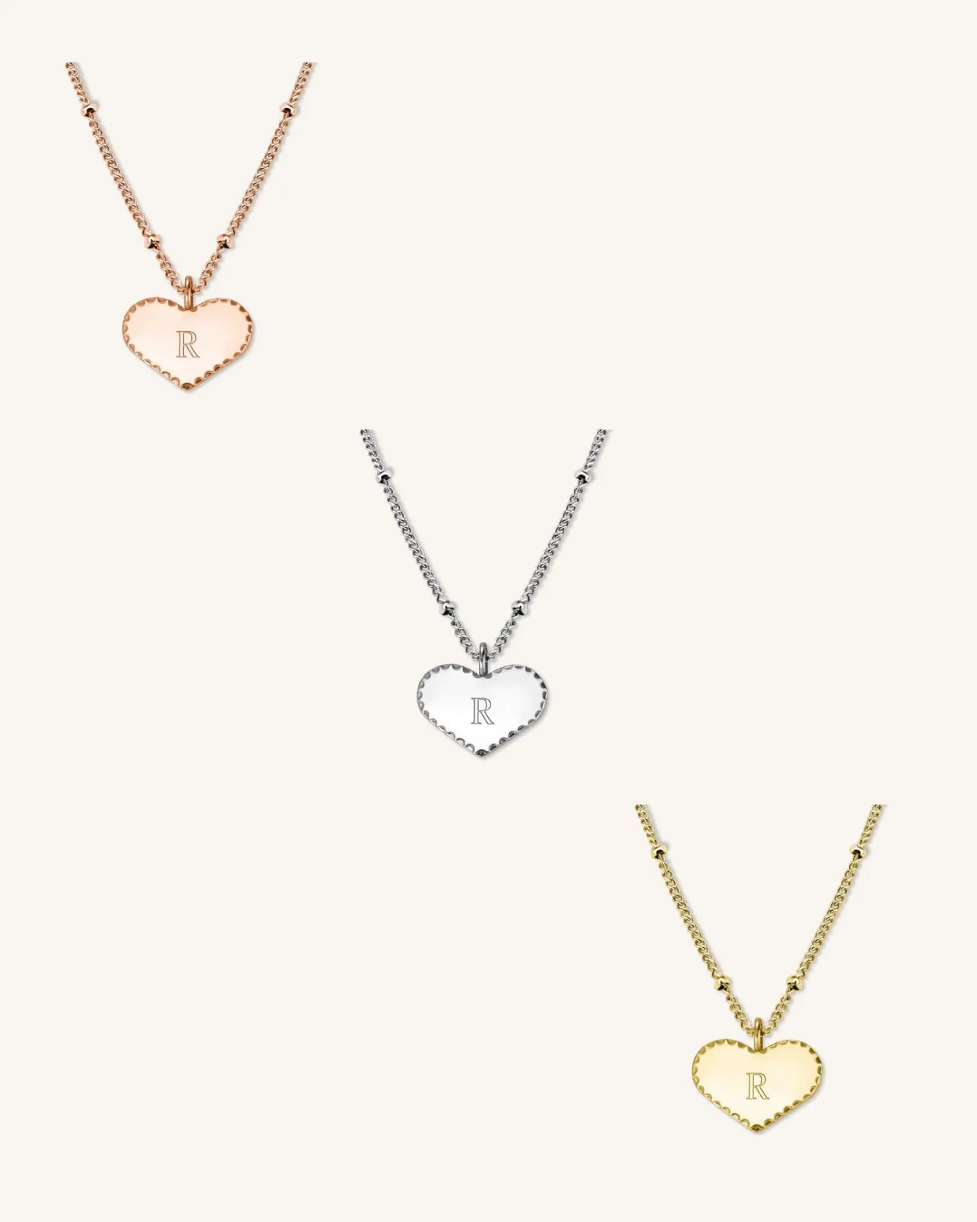 Rosefield Single Heart Necklace Fashion