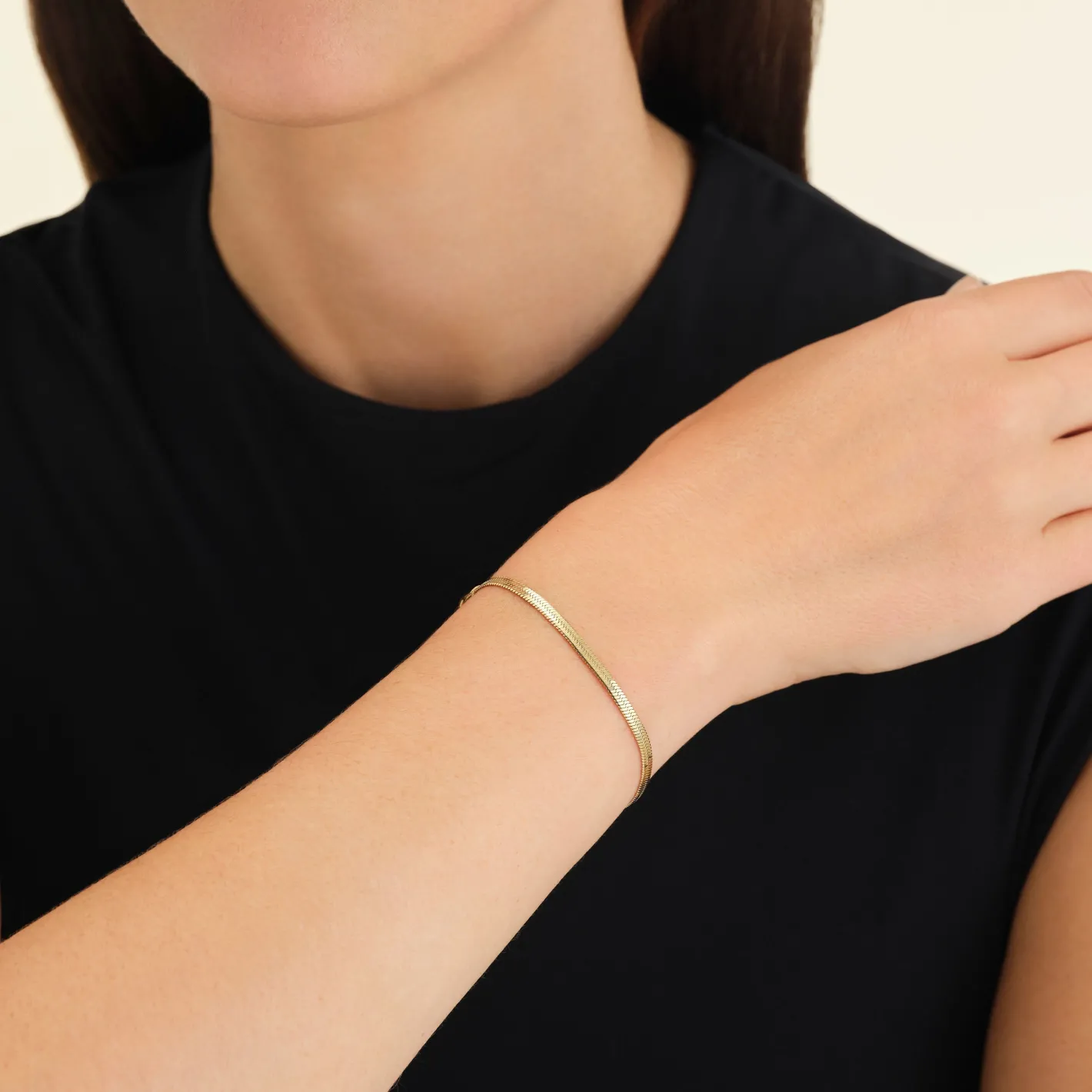 Rosefield Snake Bracelet Gold Fashion