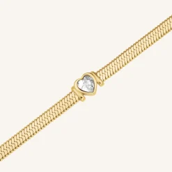 Rosefield Snake Heart Choker New