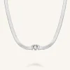 Rosefield Snake Heart Choker Silver Sale