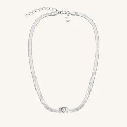 Rosefield Snake Heart Choker Silver Sale