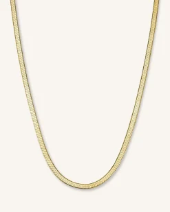 Rosefield Snake Necklace Gold Clearance