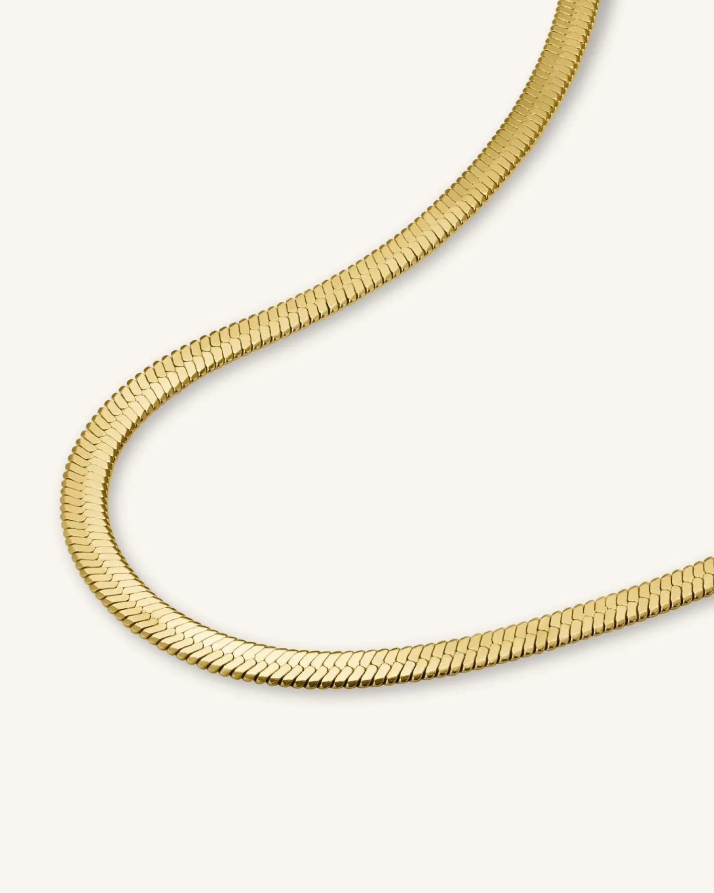 Rosefield Snake Necklace Gold Clearance