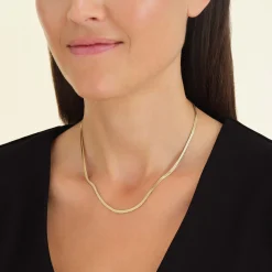 Rosefield Snake Necklace Gold Clearance