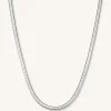 Rosefield Snake Necklace Silver Fashion