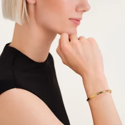 Rosefield Striped Crystals Bangle Discount