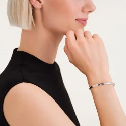 Rosefield Striped Crystals Bangle Discount