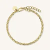 Rosefield Swirl Bracelet Gold Hot