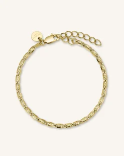 Rosefield Swirl Bracelet Gold Hot