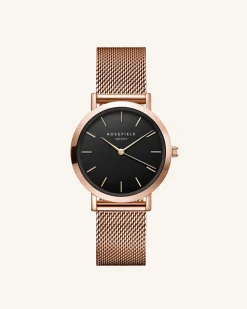 Rosefield Tribeca Black Rose Gold New