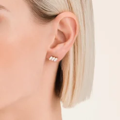 Rosefield Triple Baguette Studs Fashion