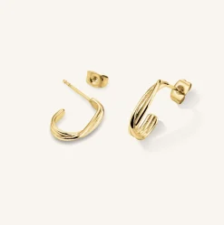 Rosefield Twisted Wire Hoops Outlet