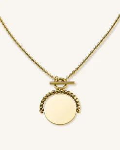 Rosefield Twisting Coin Necklace Sale
