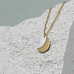 Rosefield Unite Mother of Pearl Necklace New